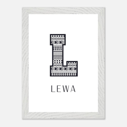 LEWA Fijian Printable Name Sign