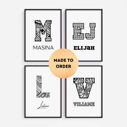 Pasifika Family Name Signs