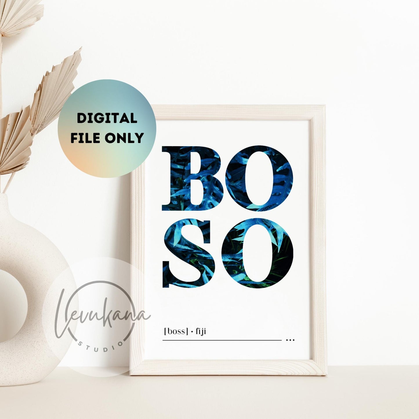 Boso (Boss) Fijian Print