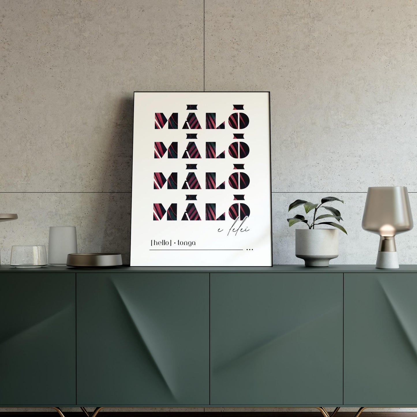 Tonga MALO E LELEI (Hello) Print