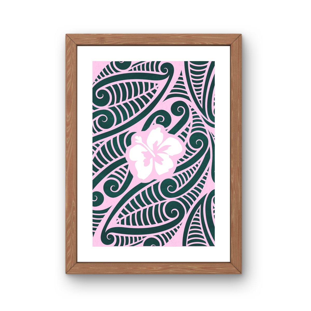 Maori Hibiscus Print