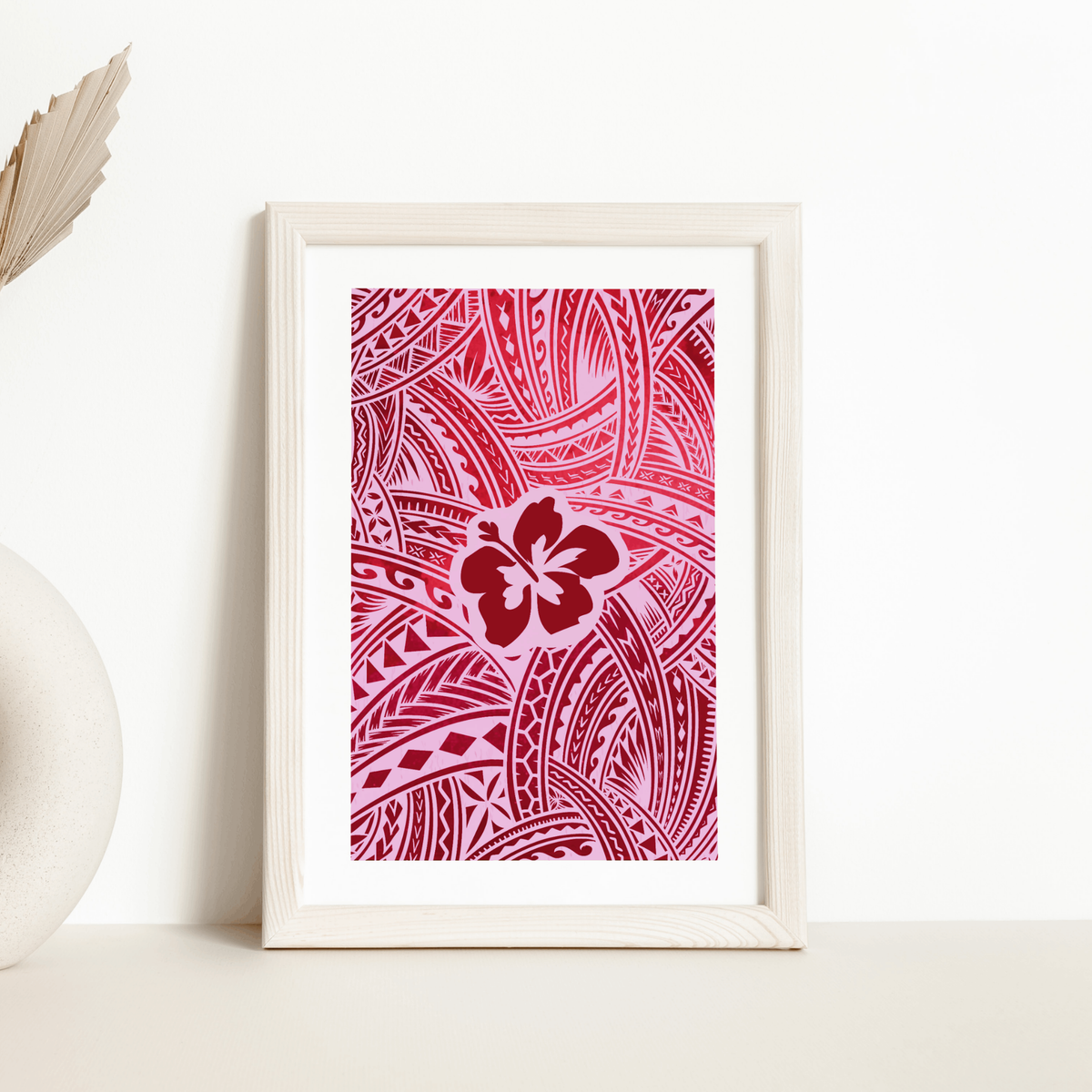 Polynesian Hibiscus Print