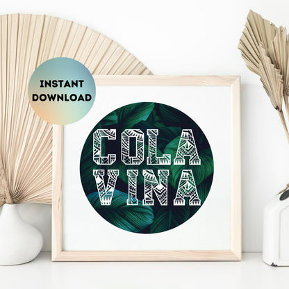 Fiji COLA VINA Square Print