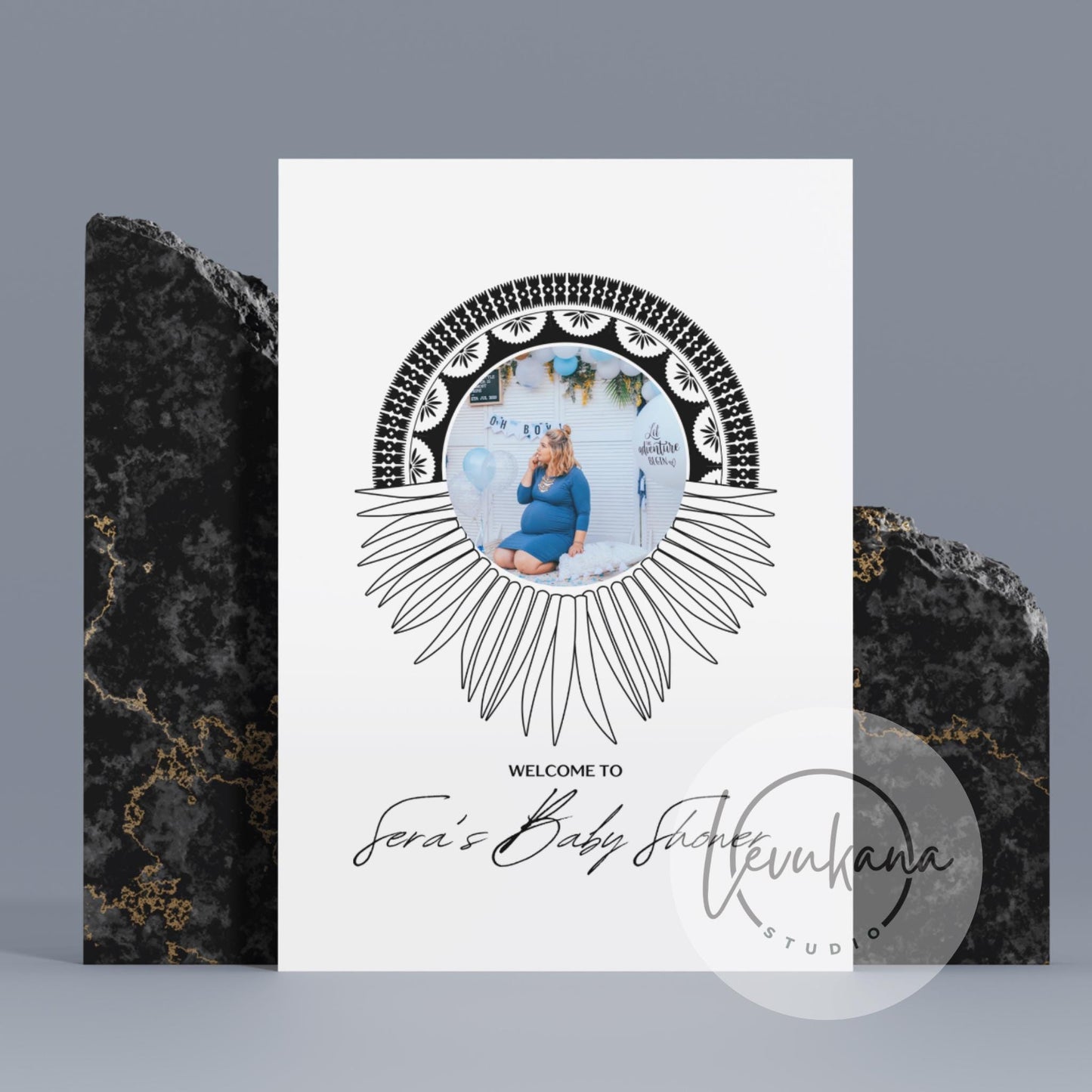 Personalised Fiji Whale Tooth Event Sign