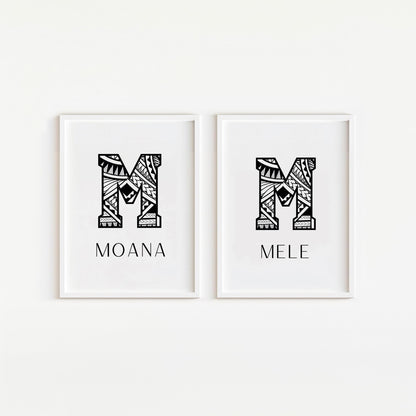 MELE Polynesian Printable Name Sign