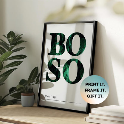 Boso (Boss) Fijian Print
