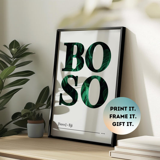 Boso (Boss) Fijian Print