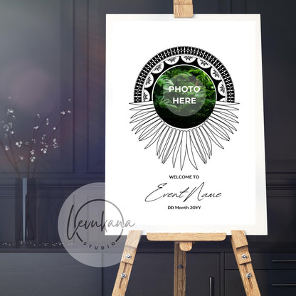 Personalised Fiji Whale Tooth Event Sign