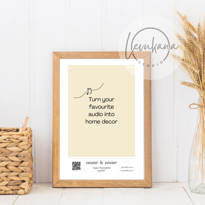 QR Voice & Memory Printable