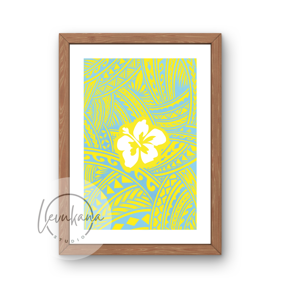 Polynesian Hibiscus Print