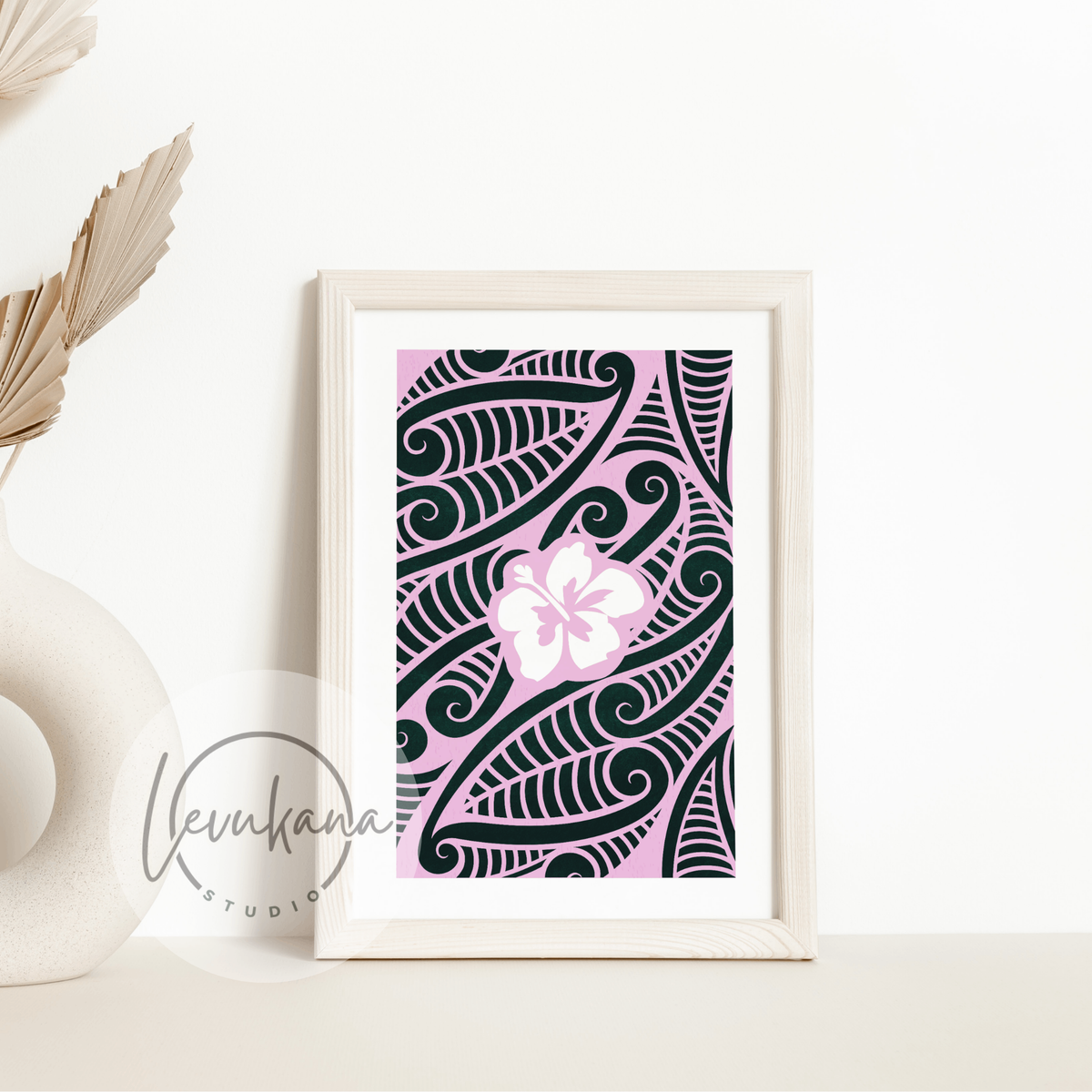 Maori Hibiscus Print