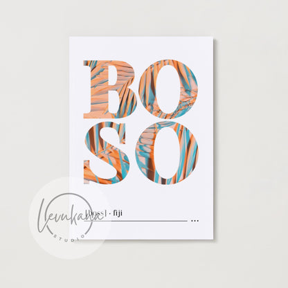 Boso (Boss) Fijian Print