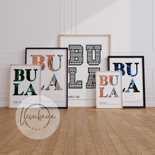 Bula (Hello) Fiji Digital Artwork