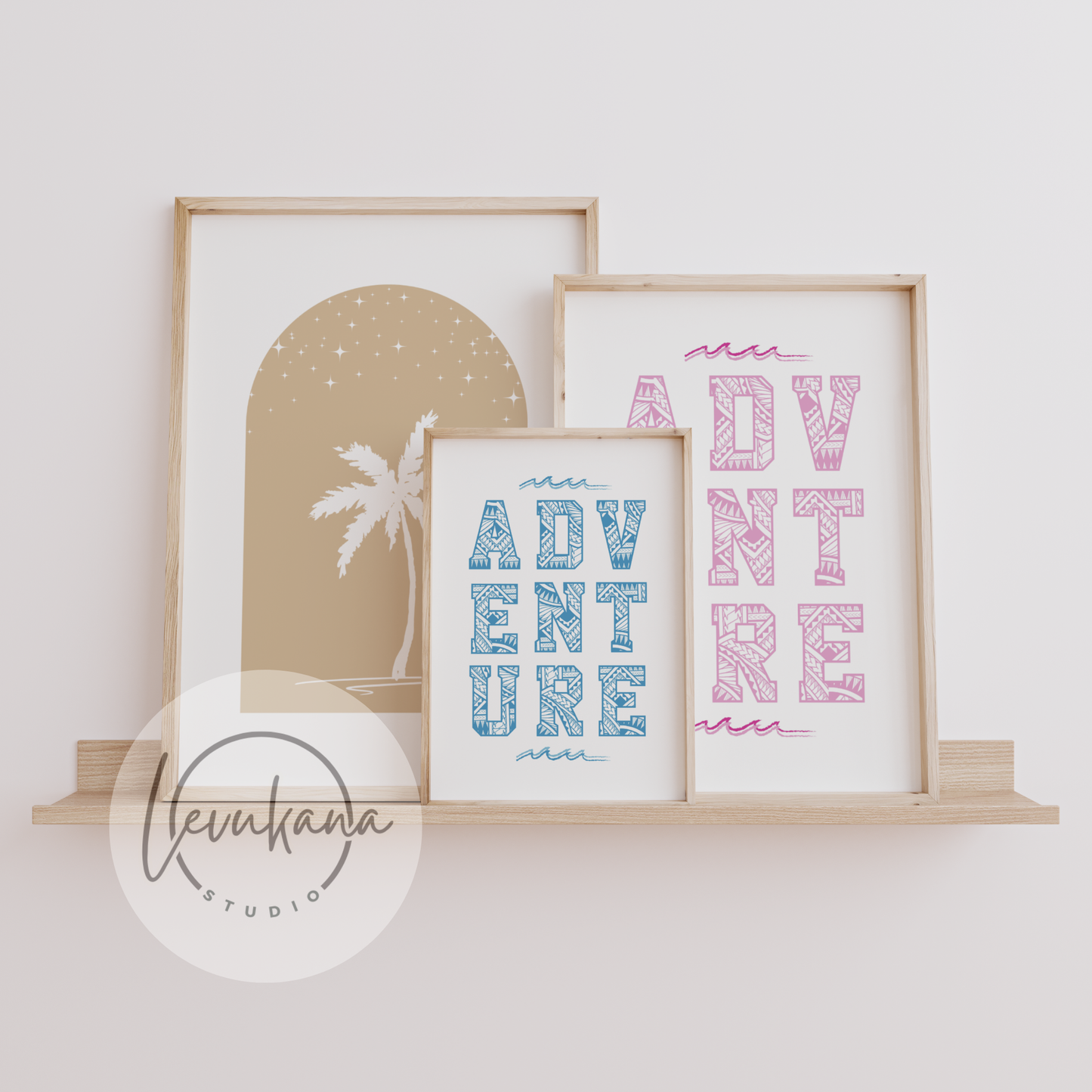 2-piece Island Adventure printable set