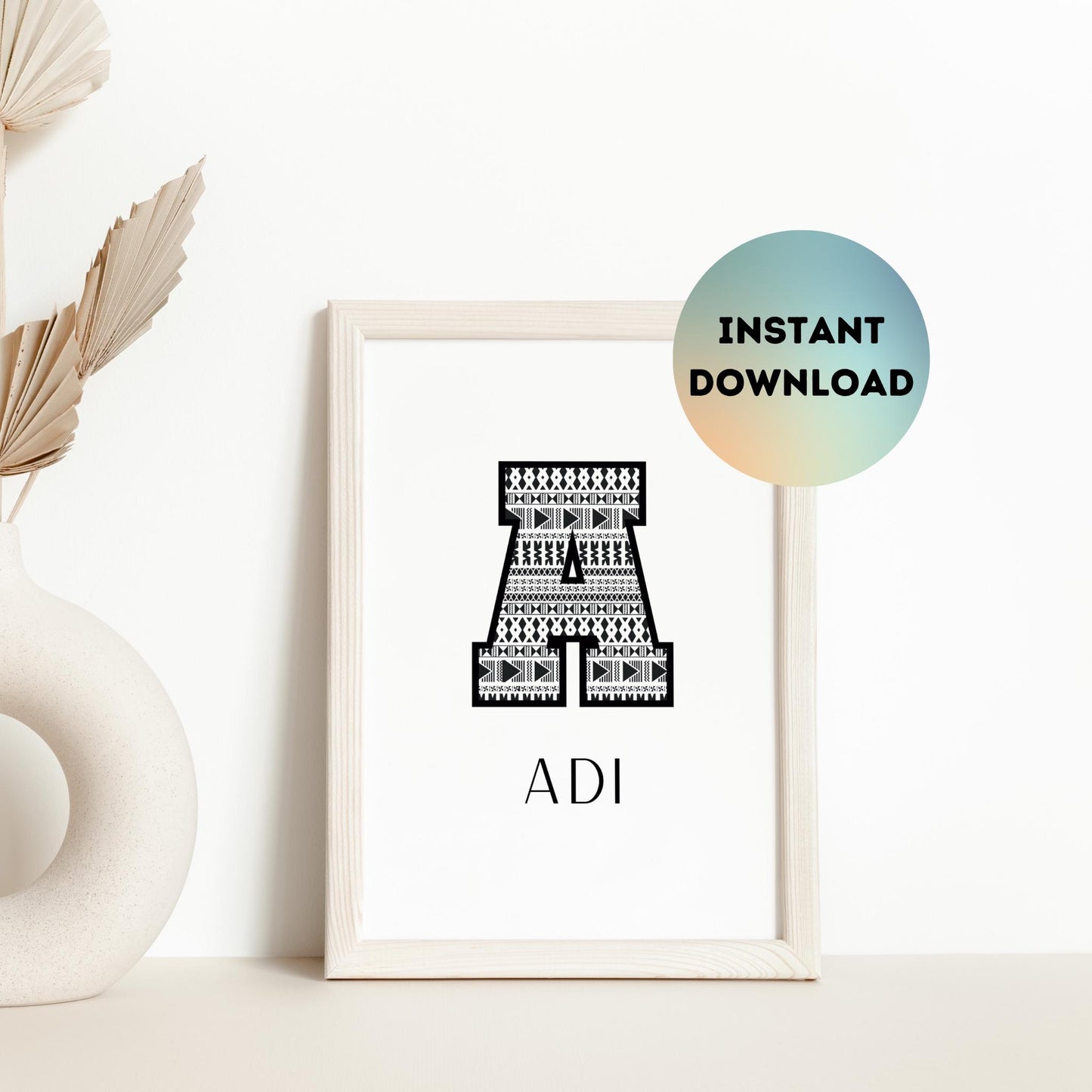 ADI Fijian Printable Name Sign