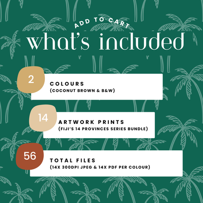 Fiji Provinces Bundle SET OF 10