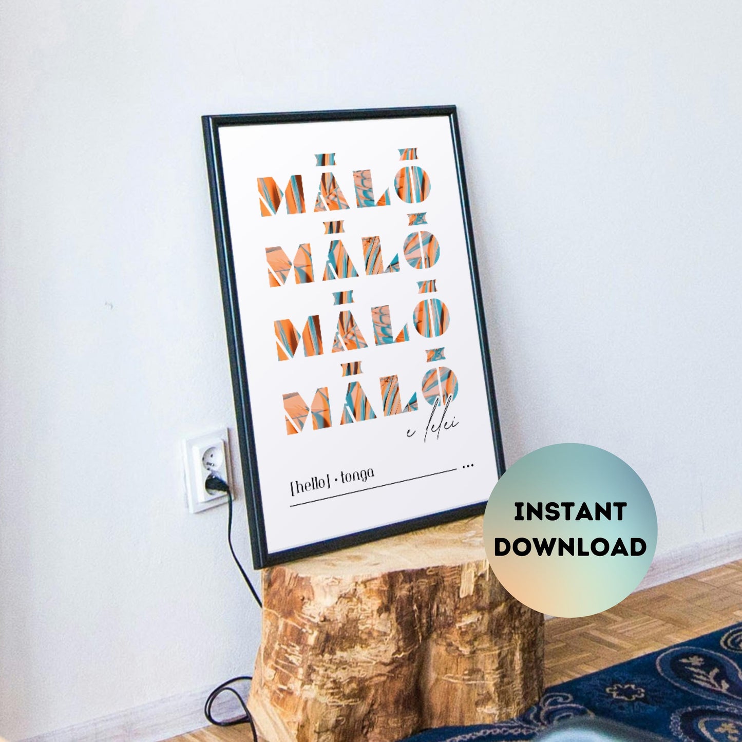 Tonga MALO E LELEI (Hello) Print