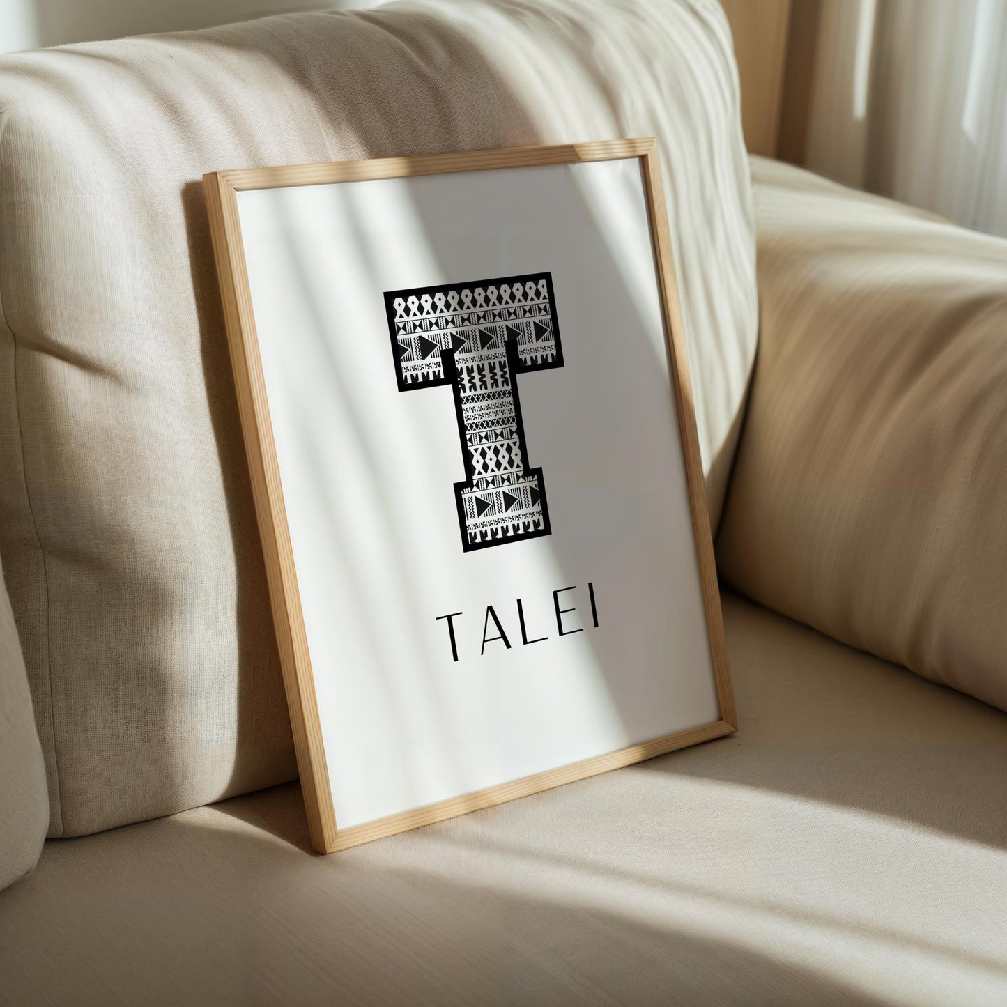 TALEI Fijian Name Sign Print