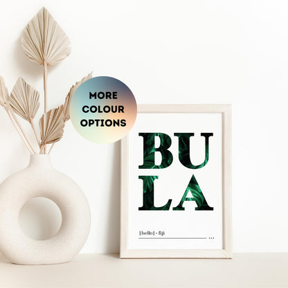 Bula (Hello) Fiji Printable