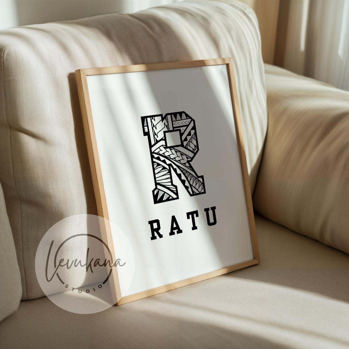 RATU Fijian Name Sign Print