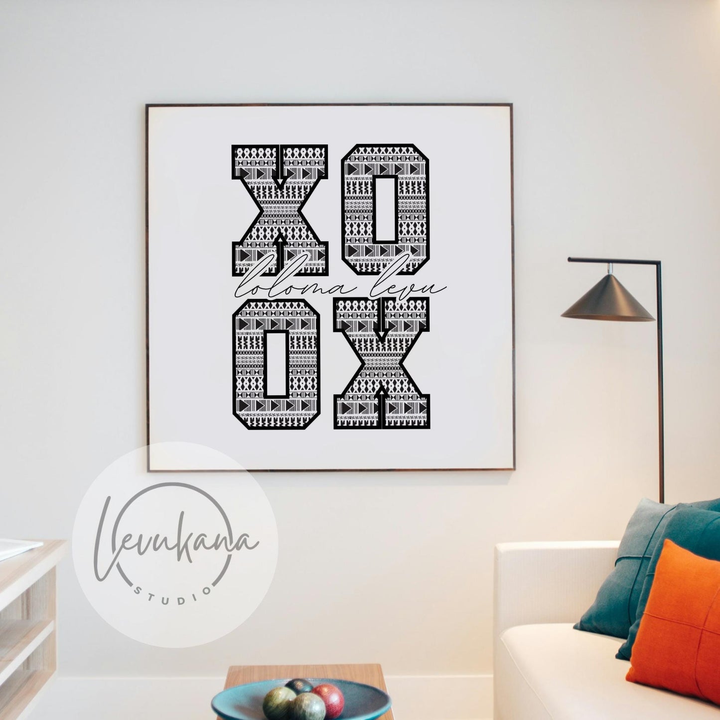 Fiji XOXO LOLOMA (LOVE) Square Print