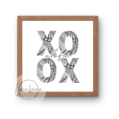 Samoa XOXO ALOFA (LOVE) Square Print