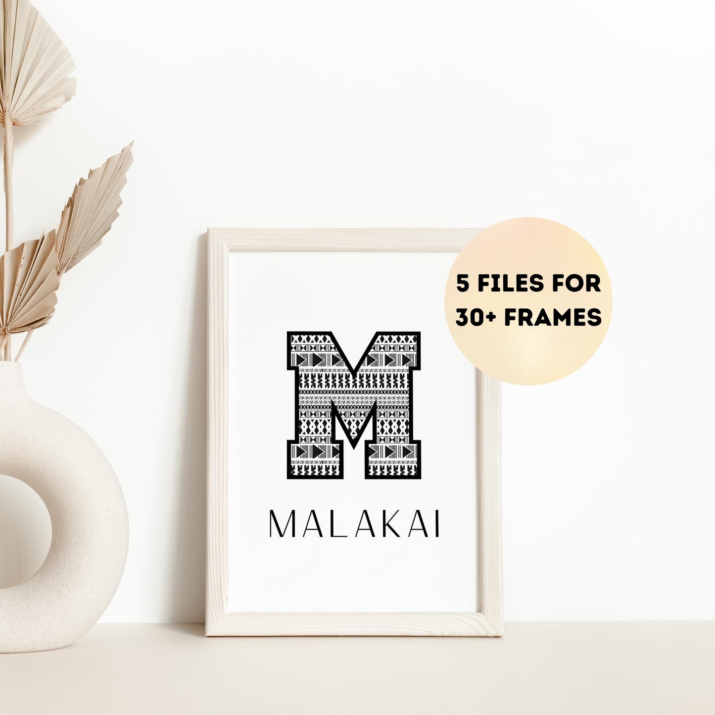 MALAKAI Fijian Printable Name Sign