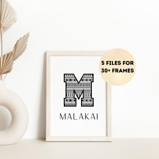 MALAKAI Fijian Printable Name Sign
