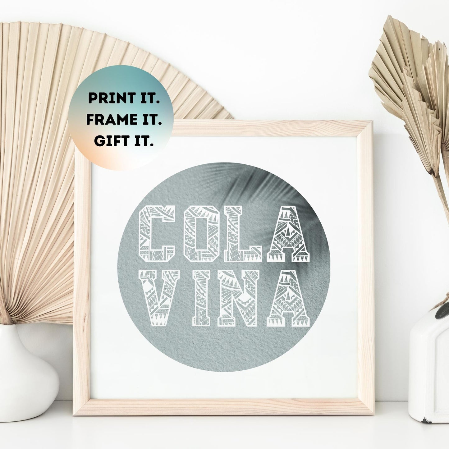 Fiji COLA VINA Square Print