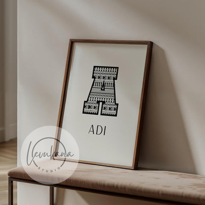 ADI Fijian Printable Name Sign
