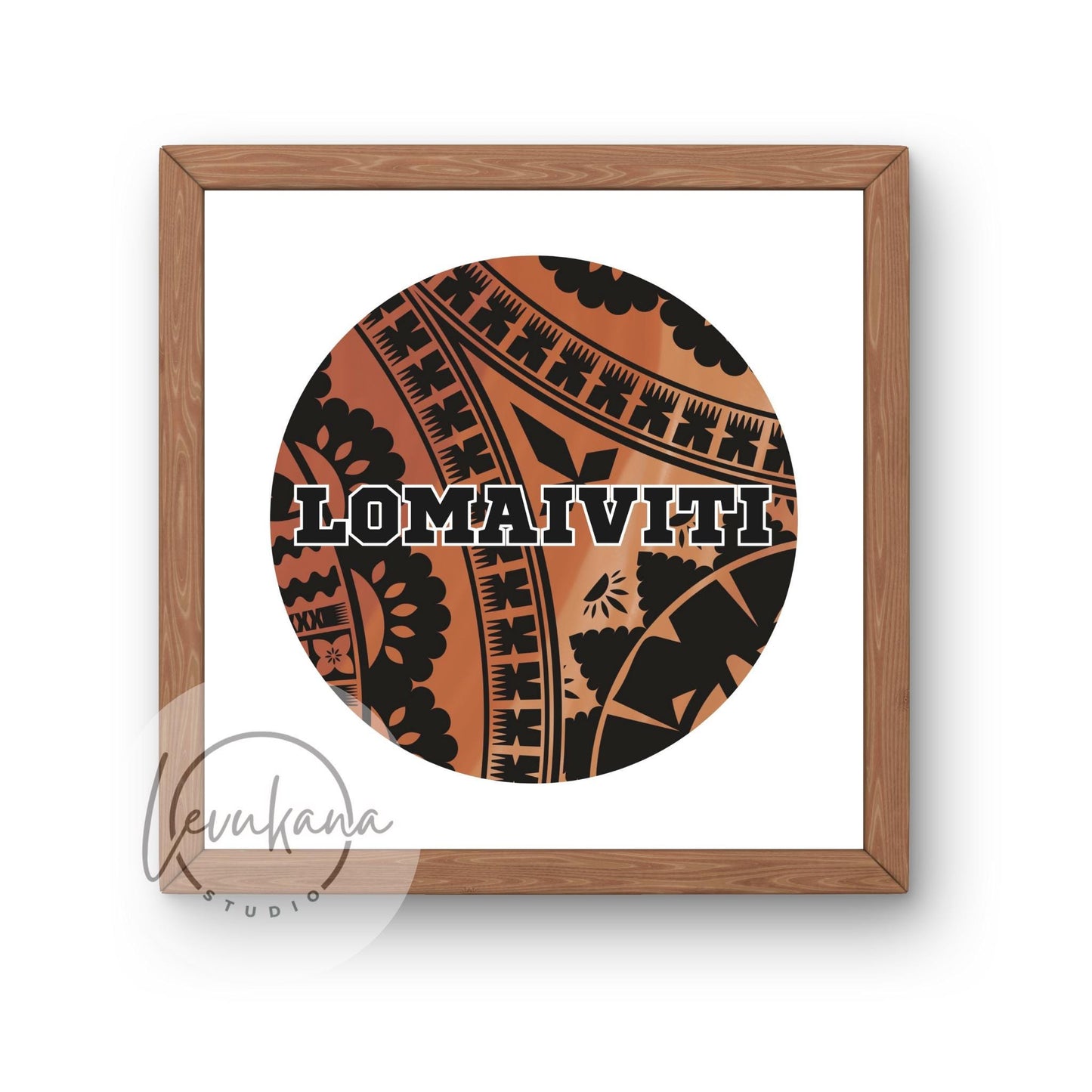 Fiji 14 Provinces Square Print