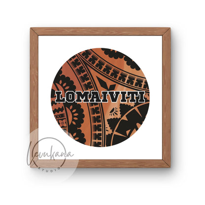 Fiji 14 Provinces Square Print