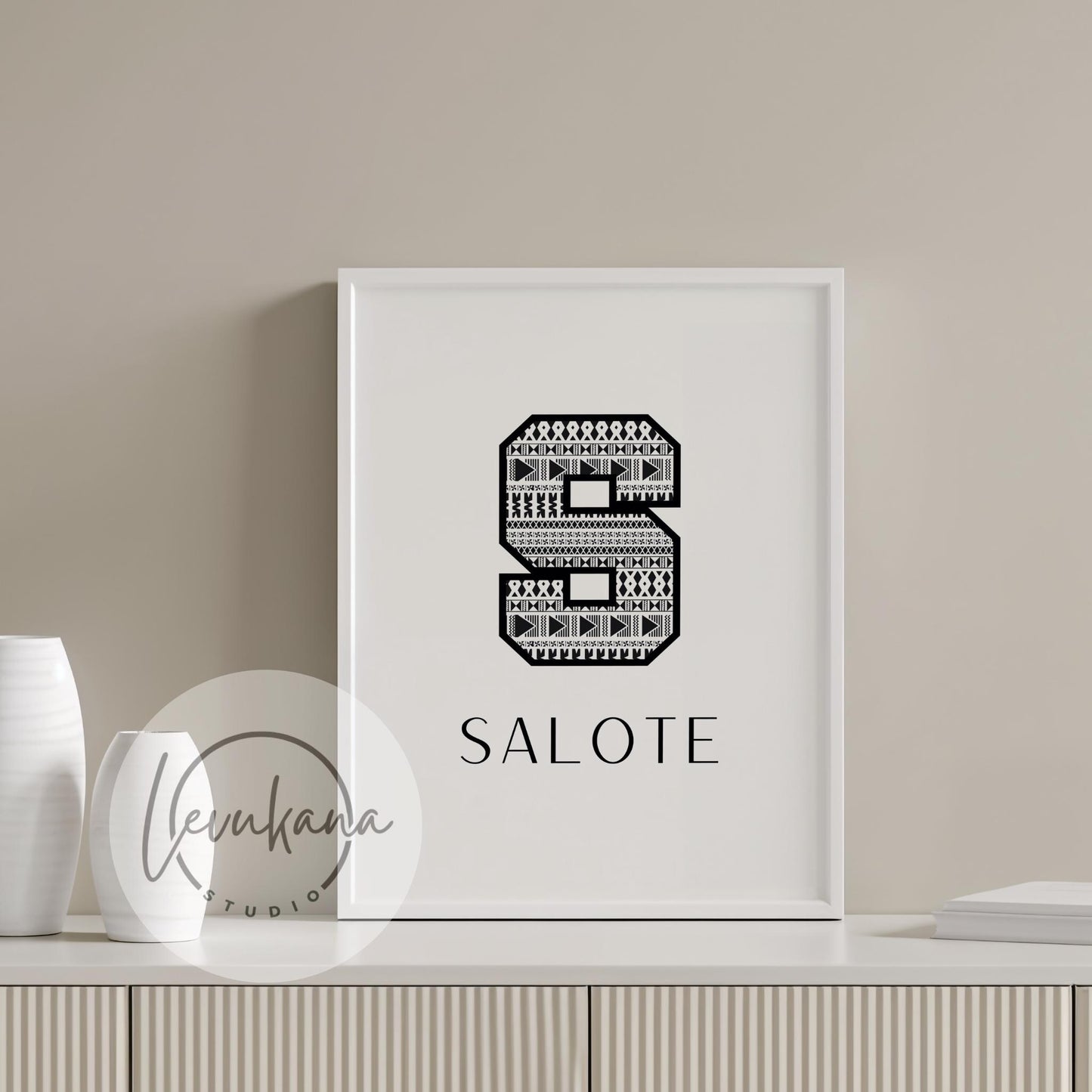 SALOTE Fijian Printable Name Sign