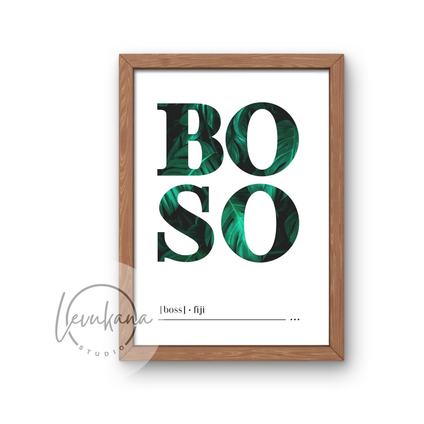 Boso (Boss) Fijian Print