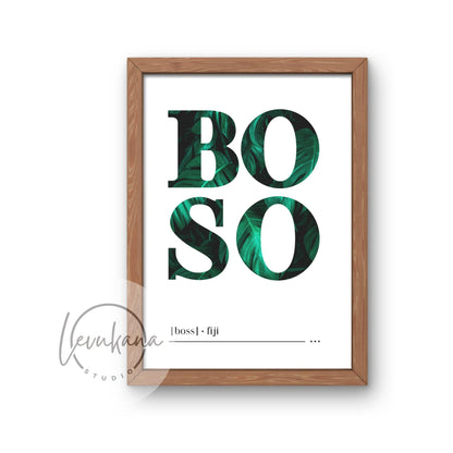 Boso (Boss) Fijian Print