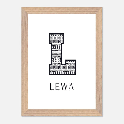 LEWA Fijian Printable Name Sign