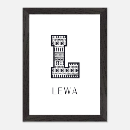 LEWA Fijian Printable Name Sign