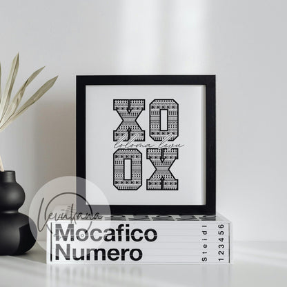 Fiji XOXO LOLOMA (LOVE) Square Print