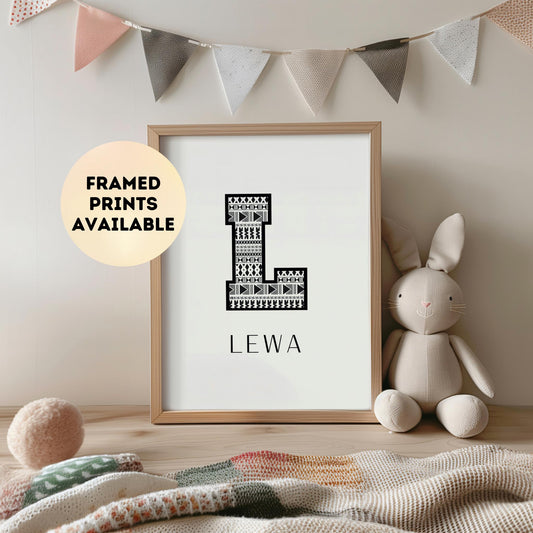 LEWA Fijian Printable Name Sign