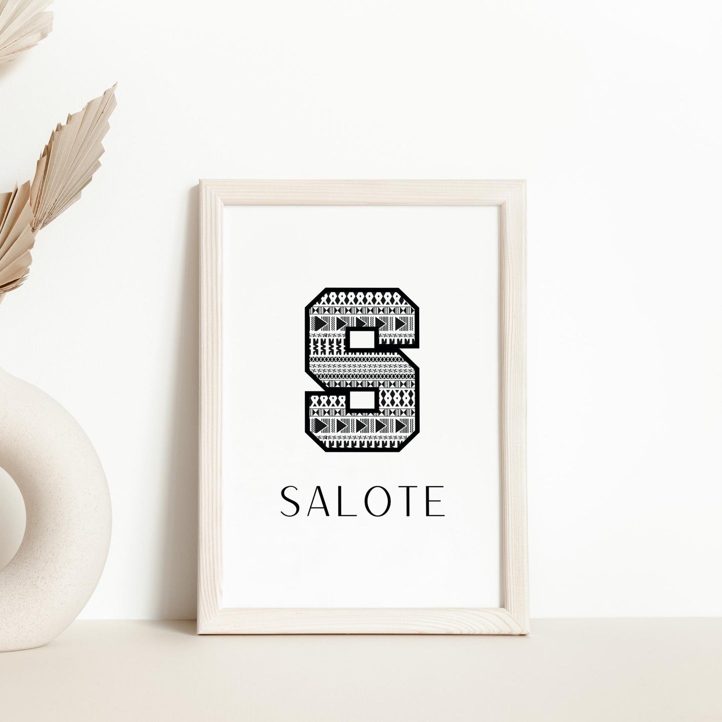 SALOTE Fijian Printable Name Sign