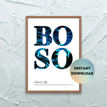 Boso (Boss) Fijian Print