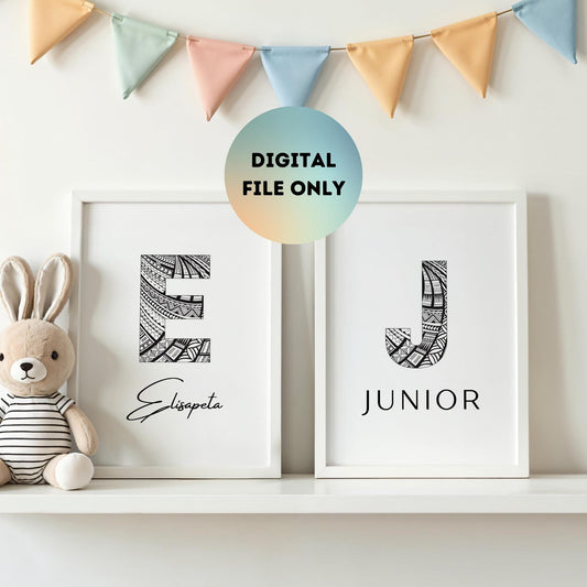 Pasifika Name Wall Art (Digital) - Fiji, Tonga, Samoa & Polynesia