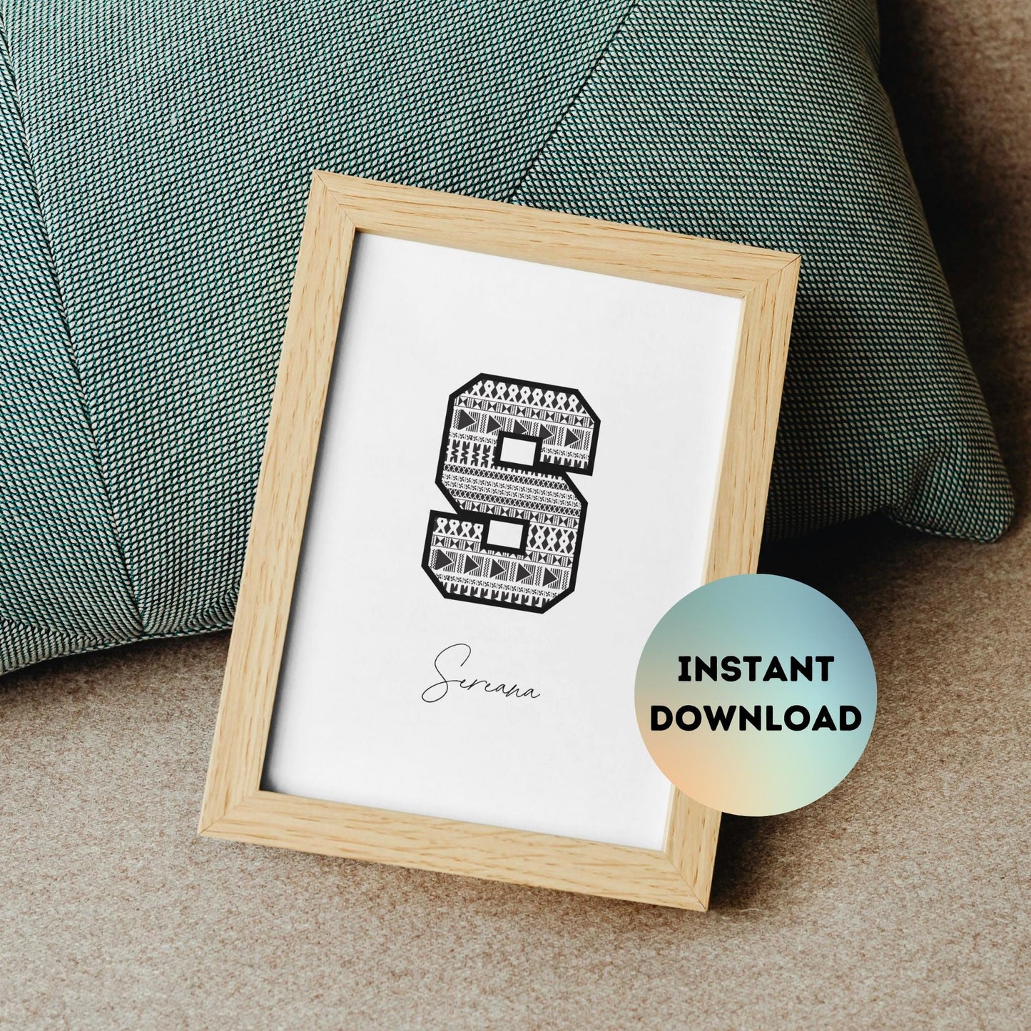 SEREANA Fijian Name Sign Print