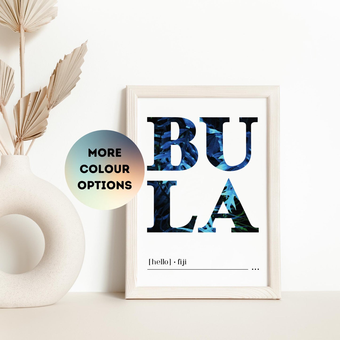 Bula (Hello) Fiji Printable