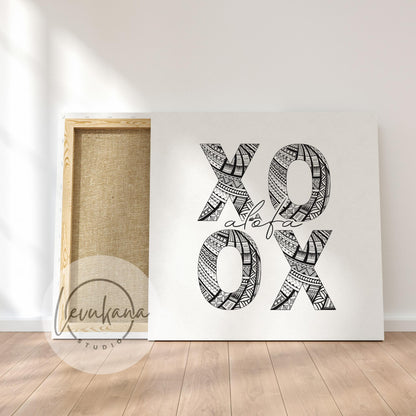 Samoa XOXO ALOFA (LOVE) Square Print