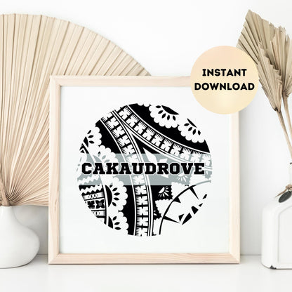 Fiji 14 Provinces Square Print