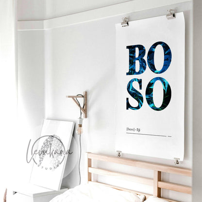Boso (Boss) Fijian Print