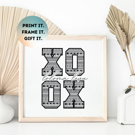 Fiji XOXO LOLOMA (LOVE) Square Print